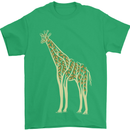 Giraffe Ecology Mens T-Shirt Cotton Gildan Irish Green