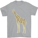 Giraffe Ecology Mens T-Shirt Cotton Gildan Sports Grey