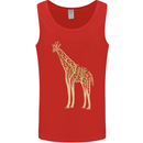 Giraffe Ecology Mens Vest Tank Top Red
