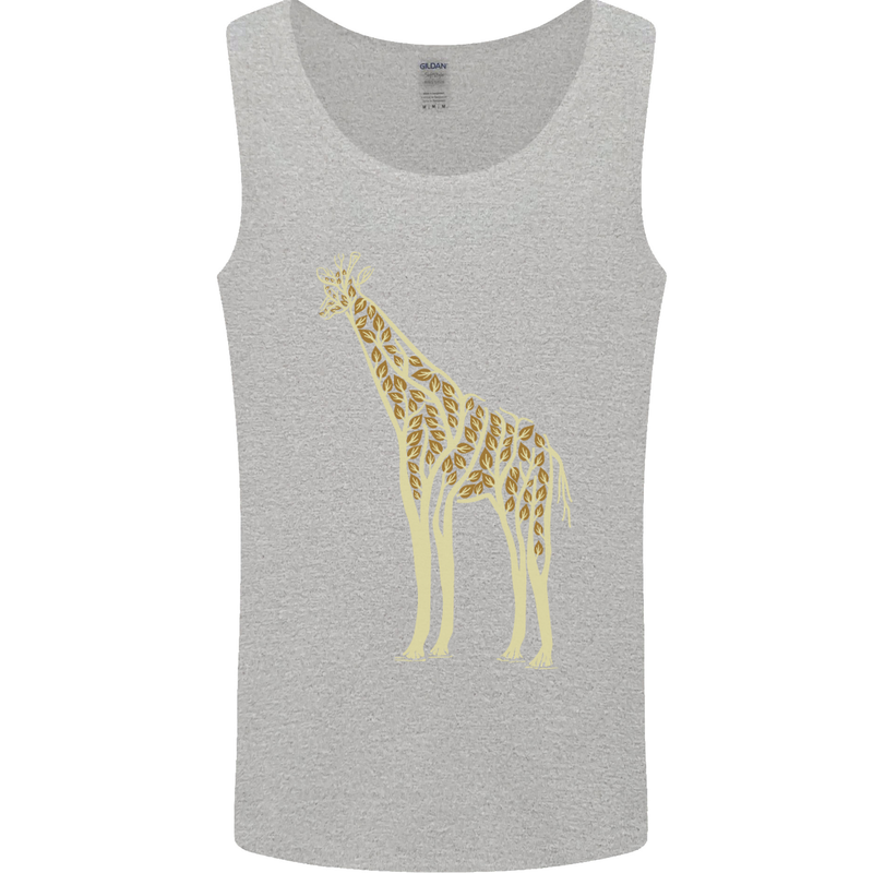 Giraffe Ecology Mens Vest Tank Top Sports Grey