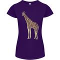 Giraffe Ecology Womens Petite Cut T-Shirt Purple