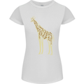 Giraffe Ecology Womens Petite Cut T-Shirt White