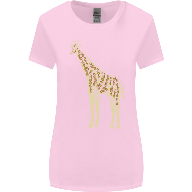 Giraffe Ecology Womens Wider Cut T-Shirt Light Pink