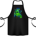 Giraffe Watercolour Cotton Apron 100% Organic Black