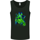 Giraffe Watercolour Mens Vest Tank Top Black