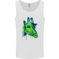 Giraffe Watercolour Mens Vest Tank Top White