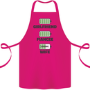 Girlfriend Fiance Wife Loading Engagement Cotton Apron 100% Organic Pink