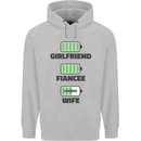 Girlfriend Fiance Wife Loading Engagement Mens 80% Cotton Hoodie Sports Grey