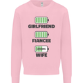 Girlfriend Fiance Wife Loading Engagement Mens Sweatshirt Jumper Light Pink