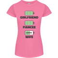 Girlfriend Fiance Wife Loading Engagement Womens Petite Cut T-Shirt Azalea
