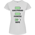 Girlfriend Fiance Wife Loading Engagement Womens Petite Cut T-Shirt White