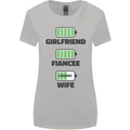 Girlfriend Fiance Wife Loading Engagement Womens Wider Cut T-Shirt Sports Grey