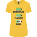 Girlfriend Fiance Wife Loading Engagement Womens Wider Cut T-Shirt Yellow