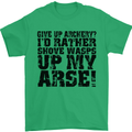 Give up Archery? Funny Archer Offensive Mens T-Shirt Cotton Gildan Irish Green