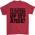 Give up Archery? Funny Archer Offensive Mens T-Shirt Cotton Gildan Red