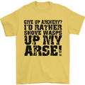 Give up Archery? Funny Archer Offensive Mens T-Shirt Cotton Gildan Yellow