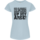Give up Archery? Funny Archer Offensive Womens Petite Cut T-Shirt Light Blue