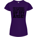 Give up Archery? Funny Archer Offensive Womens Petite Cut T-Shirt Purple