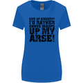 Give up Archery? Funny Archer Offensive Womens Wider Cut T-Shirt Royal Blue
