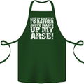 Give up Archery? Funny Offensive Archer Cotton Apron 100% Organic Forest Green