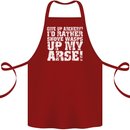 Give up Archery? Funny Offensive Archer Cotton Apron 100% Organic Maroon