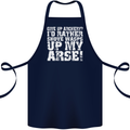 Give up Archery? Funny Offensive Archer Cotton Apron 100% Organic Navy Blue