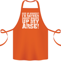 Give up Archery? Funny Offensive Archer Cotton Apron 100% Organic Orange