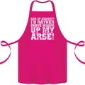 Give up Archery? Funny Offensive Archer Cotton Apron 100% Organic Pink