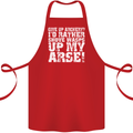 Give up Archery? Funny Offensive Archer Cotton Apron 100% Organic Red