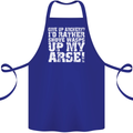 Give up Archery? Funny Offensive Archer Cotton Apron 100% Organic Royal Blue