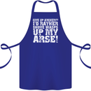 Give up Archery? Funny Offensive Archer Cotton Apron 100% Organic Royal Blue