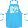Give up Archery? Funny Offensive Archer Cotton Apron 100% Organic Turquoise