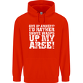 Give up Archery? Funny Offensive Archer Mens 80% Cotton Hoodie Bright Red