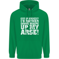 Give up Archery? Funny Offensive Archer Mens 80% Cotton Hoodie Irish Green