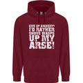 Give up Archery? Funny Offensive Archer Mens 80% Cotton Hoodie Maroon