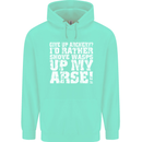 Give up Archery? Funny Offensive Archer Mens 80% Cotton Hoodie Peppermint