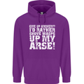 Give up Archery? Funny Offensive Archer Mens 80% Cotton Hoodie Purple