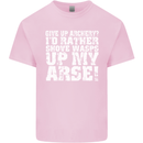 Give up Archery? Funny Offensive Archer Mens Cotton T-Shirt Tee Top Light Pink