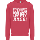 Give up Archery? Funny Offensive Archer Mens Sweatshirt Jumper Heliconia