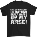 Give up Archery? Funny Offensive Archer Mens T-Shirt Cotton Gildan Black