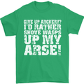Give up Archery? Funny Offensive Archer Mens T-Shirt Cotton Gildan Irish Green