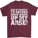 Give up Archery? Funny Offensive Archer Mens T-Shirt Cotton Gildan Maroon