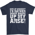 Give up Archery? Funny Offensive Archer Mens T-Shirt Cotton Gildan Navy Blue