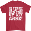 Give up Archery? Funny Offensive Archer Mens T-Shirt Cotton Gildan Red