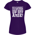 Give up Archery? Funny Offensive Archer Womens Petite Cut T-Shirt Purple