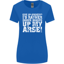 Give up Archery? Funny Offensive Archer Womens Wider Cut T-Shirt Royal Blue
