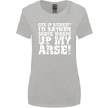 Give up Archery? Funny Offensive Archer Womens Wider Cut T-Shirt Sports Grey