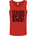 Give up Cycling? Cyclist Bicycle Funny Mens Vest Tank Top Red