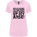 Give up Cycling? Cyclist Bicycle Funny Womens Wider Cut T-Shirt Light Pink