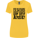 Give up Cycling? Cyclist Bicycle Funny Womens Wider Cut T-Shirt Yellow